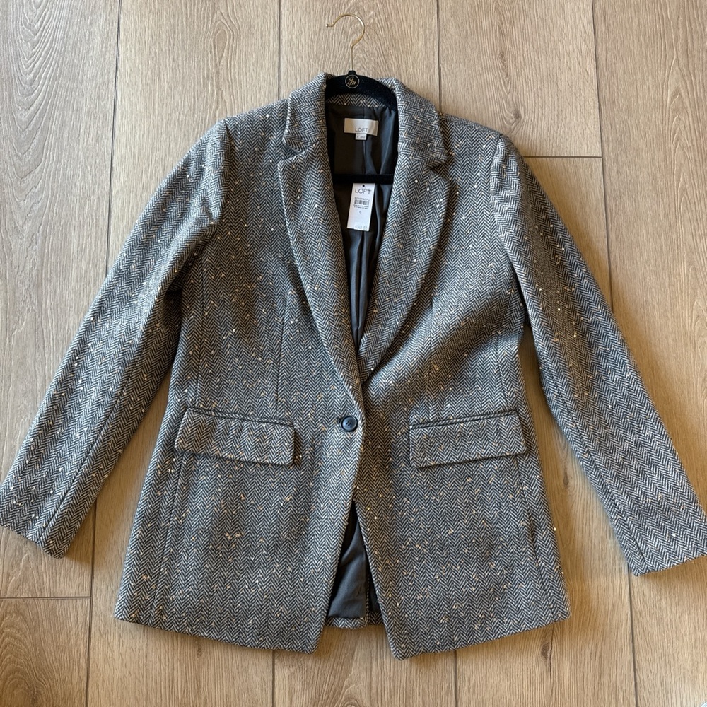 LOFT sequin blazer NWT